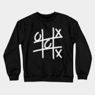 Tic Tac Toe game in white Crewneck Sweatshirt